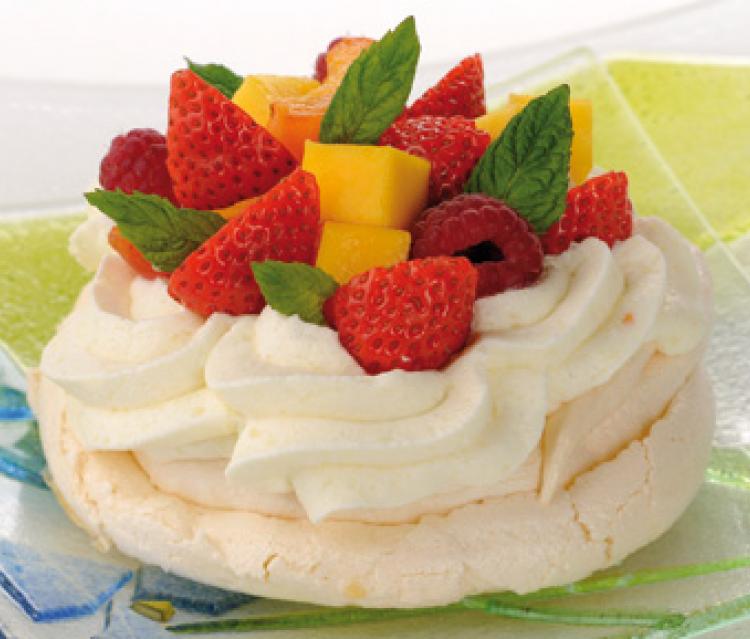 Pavlova aux fruits 