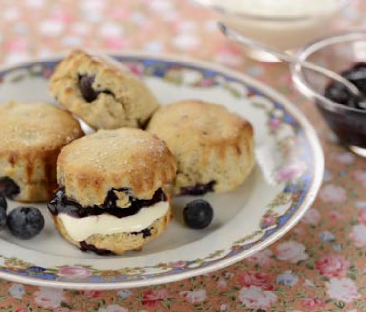 Scones aux myrtilles